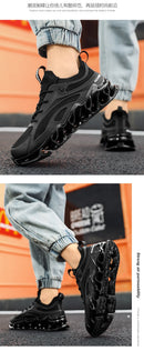 Tênis de corrida respirável de luxo masculino, tênis masculino, treinador casual, mocassins de corrida, moda