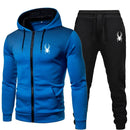 2026 popular two-piece men's sportswear jogging suit sportswear hooded sweatshirt zipper sweatshirt autumn and winter clothing