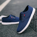 Novos tênis masculinos de lona, sapatos casuais respiráveis para homens, sapatos confortáveis para dirigir, tênis com cadarço, zapatillas de hombre