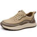 Mocassins masculinos de couro, confortáveis, respiráveis, leves, antiderrapantes, à prova d'água, sapatos casuais para atacado