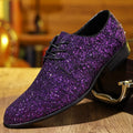 Homens de luxo vestido sapatos ouro prata lantejoulas sapatos de casamento de alta qualidade rendas oxford sapatos designer de moda masculino apartamentos tamanho grande