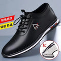 Sapatos Casuais Masculinos Confortáveis e Respiráveis, Sola Macia, Ultra-Couro, Novo Estilo Primavera 2026, Bico Redondo, Salto Baixo