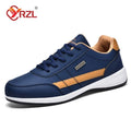 Yrzl sapatos masculinos primavera outono tênis de caminhada à prova dwaterproof água lazer masculino sapatos esportivos de couro antiderrapante calçado tênis para homem