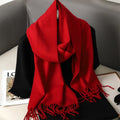 62 cores sólidas mulheres cachecol de inverno quente engrossar xale de caxemira moda ao ar livre luxo borlas pashmina senhora envoltório cachecóis à prova de vento