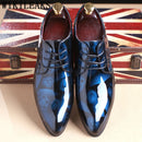 Sapatos masculinos de escritório com padrão floral, sapatos formais de couro de luxo, sapatos de casamento para noivo, sapatos oxford, vestido 37-50