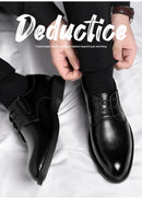 3/6/8 cm sapatos de elevador homens vestido sapatos preto couro macio aumentar sapatos formais casuais negócios oxfords terno sapatos