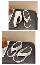 Chinelos Femininos de Moda, Sapatos de Plataforma de EVA Macio para o Verão, Chinelos de Praia para Meninas, Sandálias de Salto Alto com Sola Grossa