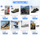 GOLDEN CAMEL Sapatos de caminhada para homens, à prova d'água, botas de caminhada de cano baixo, sapatos de couro para trekking, tênis masculinos para caminhada, novos