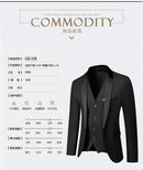 Conjunto de Terno Masculino 3 Peças com Lapela Preta Tamanho EUA: Casaco, Colete e Calças / Traje Formal para Noivo, Casamento e Negócios