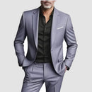 2 peças ternos de tamanho extra grande para homens casamento noivo smoking conjuntos de baile negócios masculino blazer trajes de hombre