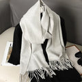 62 cores sólidas mulheres cachecol de inverno quente engrossar xale de caxemira moda ao ar livre luxo borlas pashmina senhora envoltório cachecóis à prova de vento