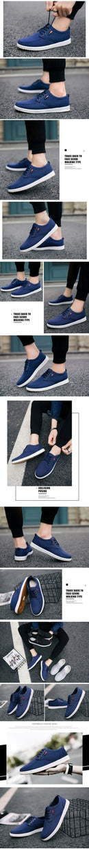 Novos tênis masculinos de lona, sapatos casuais respiráveis para homens, sapatos confortáveis para dirigir, tênis com cadarço, zapatillas de hombre
