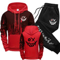 Conjunto masculino moletom com capuz moletom outono inverno masculino diário casual esportes jogger terno 2025 moda urbana hoodies roupas esportivas