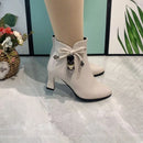 2023 botas de salto alto feminino primavera e outono botas únicas novos sapatos femininos zip branco à prova dwaterproof água taiwan sapatos de salto alto