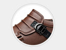 Botas Retro de Cano Baixo para Homens, com Zíper, em Couro Genuíno, Moda Masculina, Sapatos de Plataforma de Alta Qualidade