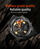 NOVO 2026 Smartwatch GPS Militar para Atividades ao Ar Livre com Mapa Offline, GPS L1+L2 de Banda Dupla, Bússola, Ciclismo, Corrida, Natação, Monitor de Frequência Cardíaca e 10ATM