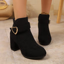 2025 novas mulheres antiderrapantes botas de tornozelo plataforma zíper salto alto botas curtas confortáveis sapatos de designer feminino zapatos de mujer