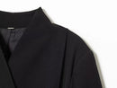 ETJ 2025 novo design de moda feminina corte tridimensional gola alta jaqueta de terno fino e calças casuais combinando