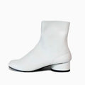 Botas Femininas de Couro Genuíno com Salto Baixo e Bico Dividido, Design de Luxo e Moda, Novidade Outono Inverno 2026