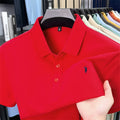 Camisa Polo Masculina Premium de Verão 2026, Secagem Rápida, Respirável, Casual, Moda Empresarial, Esportiva, Manga Curta, Roupa Masculina