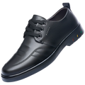 Sapato Masculino de Luxo em Couro Genuíno para Uso Externo, Sapatos Casuais de Couro Oxford com Cadarço, Sapatos Sociais de Grife com Cadarço para Negócios