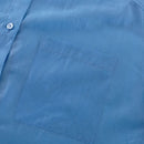 Camisa de Tencel com lapela e mangas compridas, estilo europeu e americano, elegante, versátil, soltinha, para mulheres, ideal para o dia a dia.