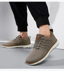 Tênis casual sapatos respirável masculino andando malha sola macia ao ar livre anti deslizamento viagem confortável tênis de corrida tenis masculino