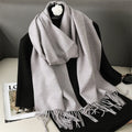 62 cores sólidas mulheres cachecol de inverno quente engrossar xale de caxemira moda ao ar livre luxo borlas pashmina senhora envoltório cachecóis à prova de vento