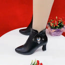 2023 botas de salto alto feminino primavera e outono botas únicas novos sapatos femininos zip branco à prova dwaterproof água taiwan sapatos de salto alto