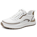 Mocassins masculinos de couro, confortáveis, respiráveis, leves, antiderrapantes, à prova d'água, sapatos casuais para atacado
