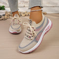 Sapatos femininos de duas cores para trabalho, tênis casuais femininos 2026 com frete grátis.