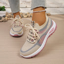 Sapatos femininos de duas cores para trabalho, tênis casuais femininos 2026 com frete grátis.
