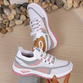 Sapatos femininos de duas cores para trabalho, tênis casuais femininos 2026 com frete grátis.