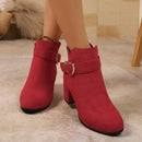 2025 novas mulheres antiderrapantes botas de tornozelo plataforma zíper salto alto botas curtas confortáveis sapatos de designer feminino zapatos de mujer
