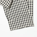 Jaquetas Femininas com Gola Alta e Zíper, Casaco Cropped Preto e Branco com Estampa Xadrez, Jaqueta Casual de Manga Longa com Corte Solto 2026