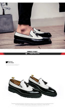 2026 Novo Sapato Masculino Slip-On Casual de Couro com Estampa de Crocodilo e Franjas Tamanho Grande 46