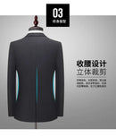 8xl terno (blazer + calças) moda negócios cavalheiro estilo italiano fino cor sólida terno profissional casamento noivo melhor homem terno