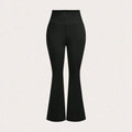 Calças femininas pretas de cintura alta queimadas elásticas calças de emagrecimento casual diário na moda 2026 primavera moda feminina bottoms soltos