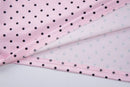 Maiô Feminino com Estampa de Poá Rosa, Conjunto de 3 Peças com Sutiãs e Saias Divididas, Moda Praia