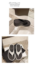 Chinelos Femininos de Moda, Sapatos de Plataforma de EVA Macio para o Verão, Chinelos de Praia para Meninas, Sandálias de Salto Alto com Sola Grossa