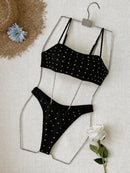 Maiô Feminino Duas Peças Estilo Bandeau 2026 - Design Bege Moderno Perfeito para Praia, Festas na Piscina e Escapadas de Verão