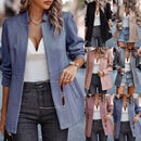Blazer Feminino de Manga Longa, Cardigã Casual Chic Francês, Casaco Feminino, Vestuário Feminino