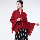 Mulheres primavera outerwear cardigan xale 2026 novo solto queimado lapela tie-up estilo assimétrico feminino outerwear topo