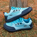Oiaano descalço dedo do pé largo homem sapatos lazer tênis malha rendas até respirável conforto leve esportes caminhada correndo caminhadas