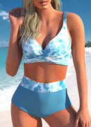 Conjunto de biquíni retrô estampado feminino, elástico alto, estampa preto e branco, regata, maiô de praia sexy feminino, novo, verão, S-5XL