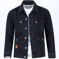 Jaqueta Jeans Masculina para Trabalho, Primavera, Outono e Inverno, Tamanho Grande, Estilo Jovem e Versátil, Manga Longa com ...
