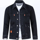 Jaqueta Jeans Masculina para Trabalho, Primavera, Outono e Inverno, Tamanho Grande, Estilo Jovem e Versátil, Manga Longa com ...