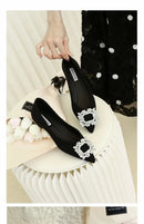 Sapatos Femininos de Bico Fino e Sola Baixa, Elegantes e Confortáveis, Estilo Coreano para Uso Diário na Primavera e Outono