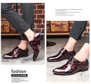 Sapatos masculinos de escritório com padrão floral, sapatos formais de couro de luxo, sapatos de casamento para noivo, sapatos oxford, vestido 37-50