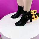 2023 botas de salto alto feminino primavera e outono botas únicas novos sapatos femininos zip branco à prova dwaterproof água taiwan sapatos de salto alto